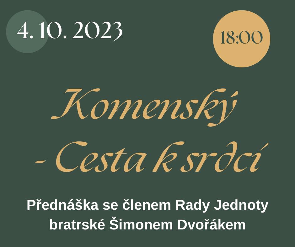 Přednáška: DOBA J. A. KOMENSKÉHO – ZLOMOVÝ ČAS NAŠEHO NÁRODA SE ŠIMONEM DVOŘÁKEM